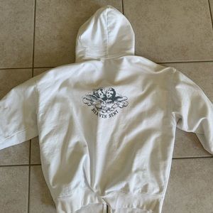 White oversized heaven sent jacket